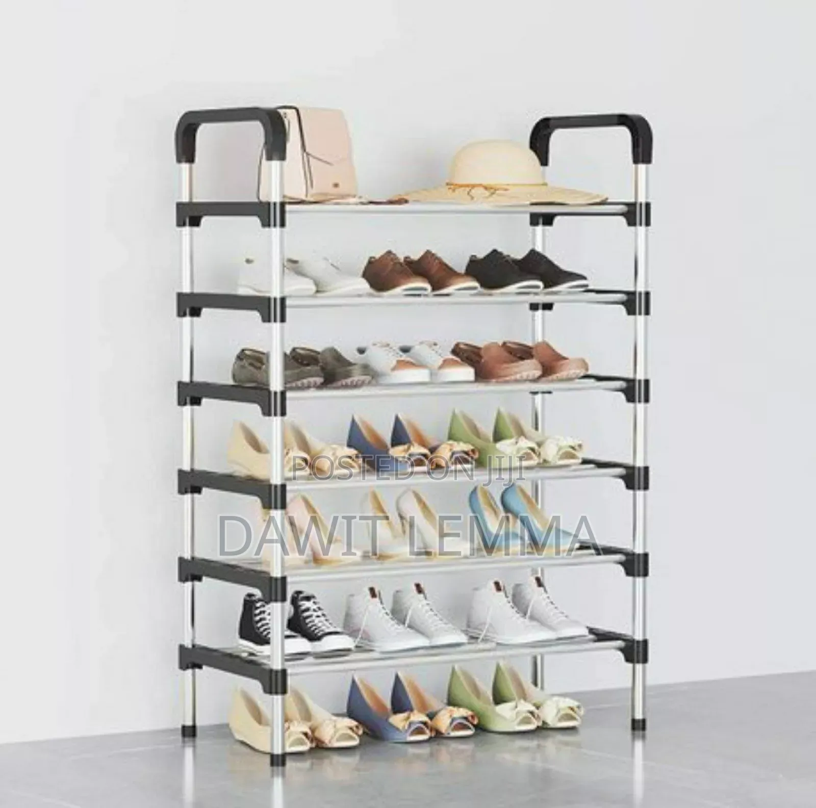 6 Layer Stainless Steel Shoes Rack