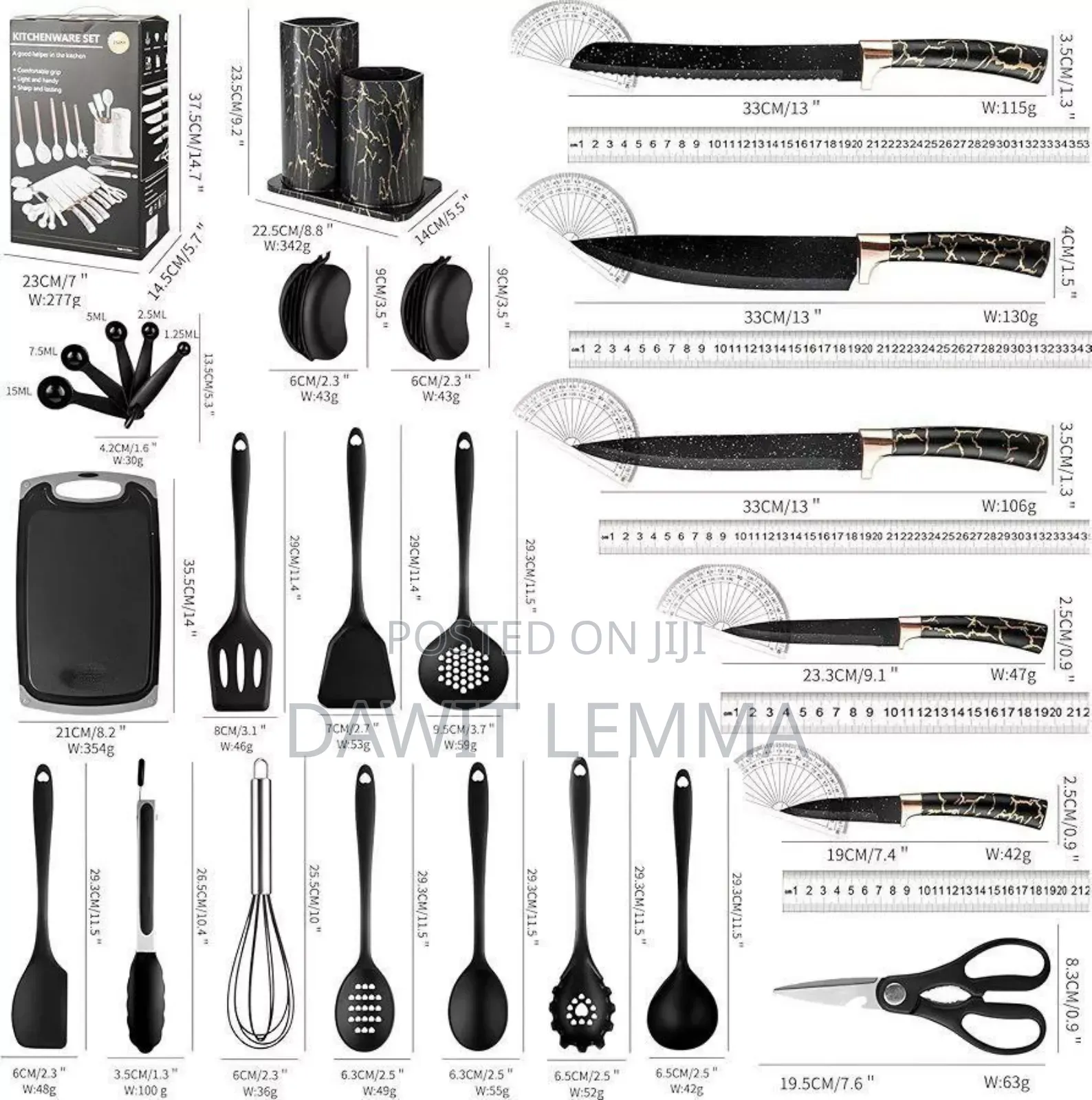 25 Pcs Kitchenware Set