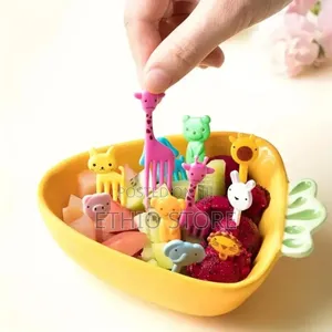Photo - 10pcs Food Fruit Fork Picks for Kids