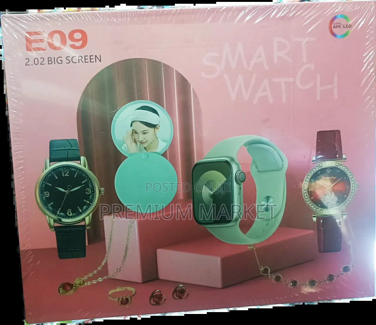 Couples E09 Smart Watch Gift Set