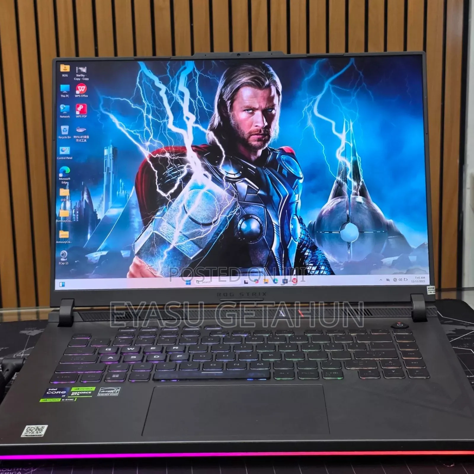 New Laptop Asus ROG Strix G15 16GB Intel Core I9 SSD 1T