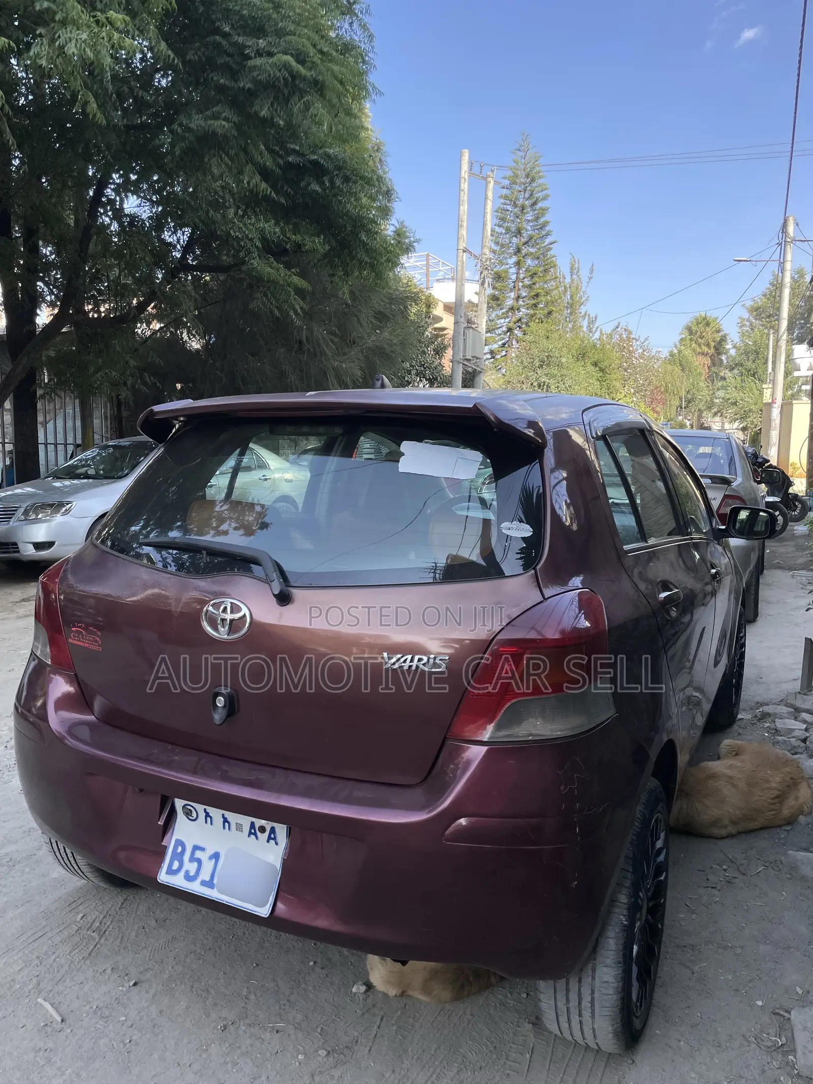Toyota Yaris 2010 Burgundy