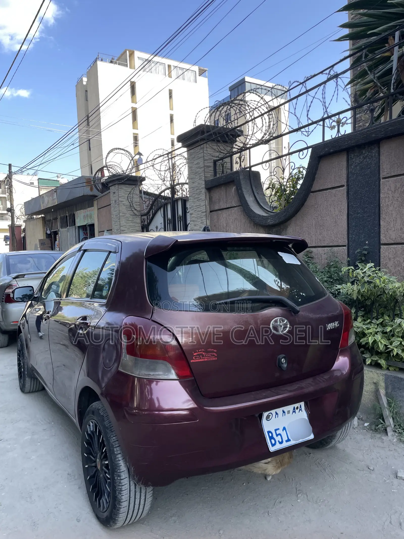 Toyota Yaris 2010 Burgundy