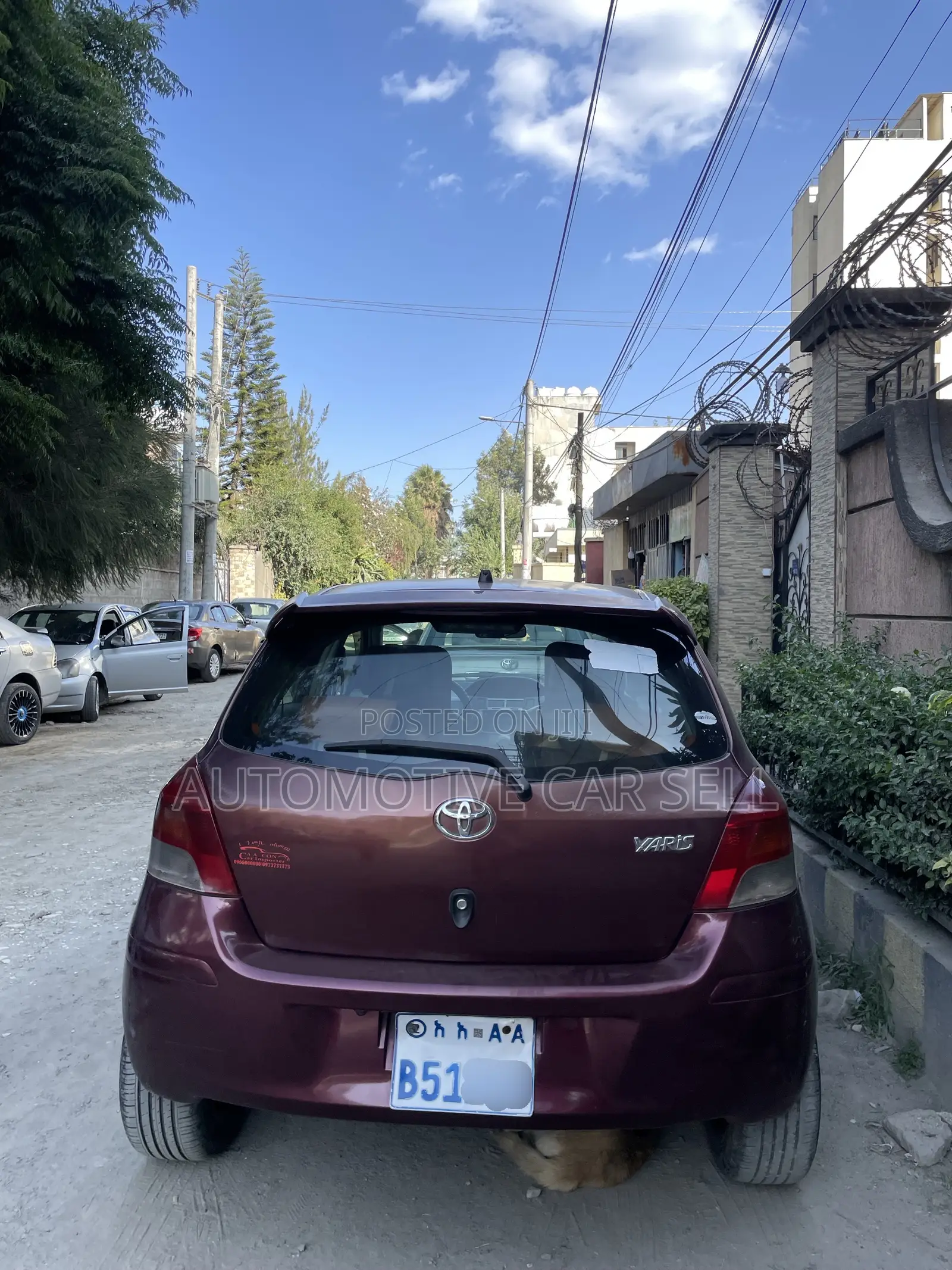 Toyota Yaris 2010 Burgundy