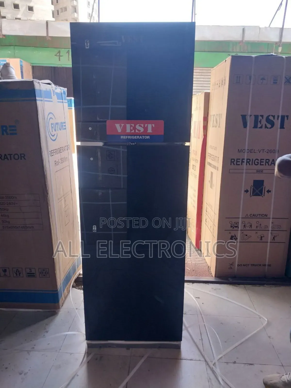 Vest 510 Black Color Refrigerator