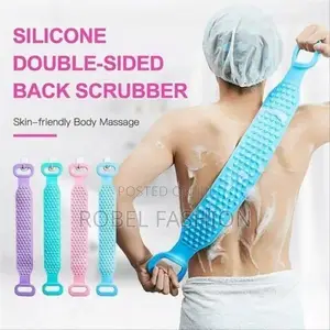Silicone Back Scrubber የጀርባ መታሻ Bath Brush Shower Body Scrubber