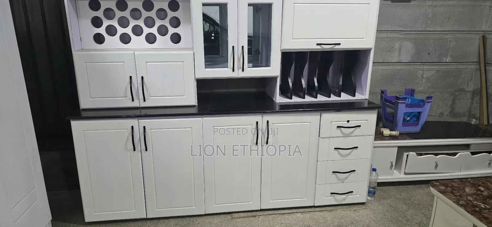 Kitchen Cabinet Galaxy Marble Top