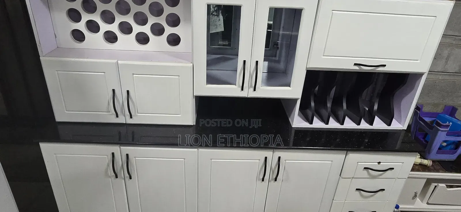 Kitchen Cabinet Galaxy Marble Top