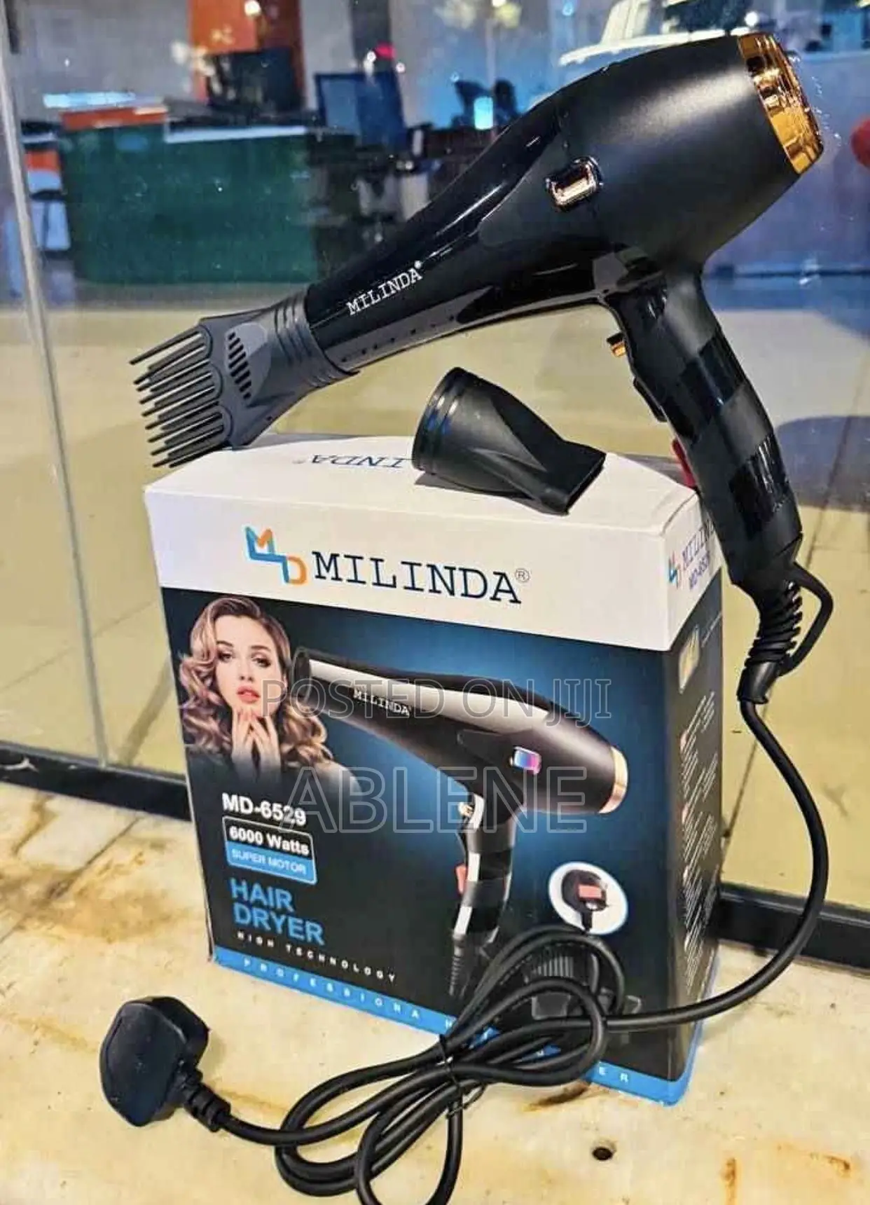 Milinda Hair Dryer(ማድረቂያና ማበጠሪያ)