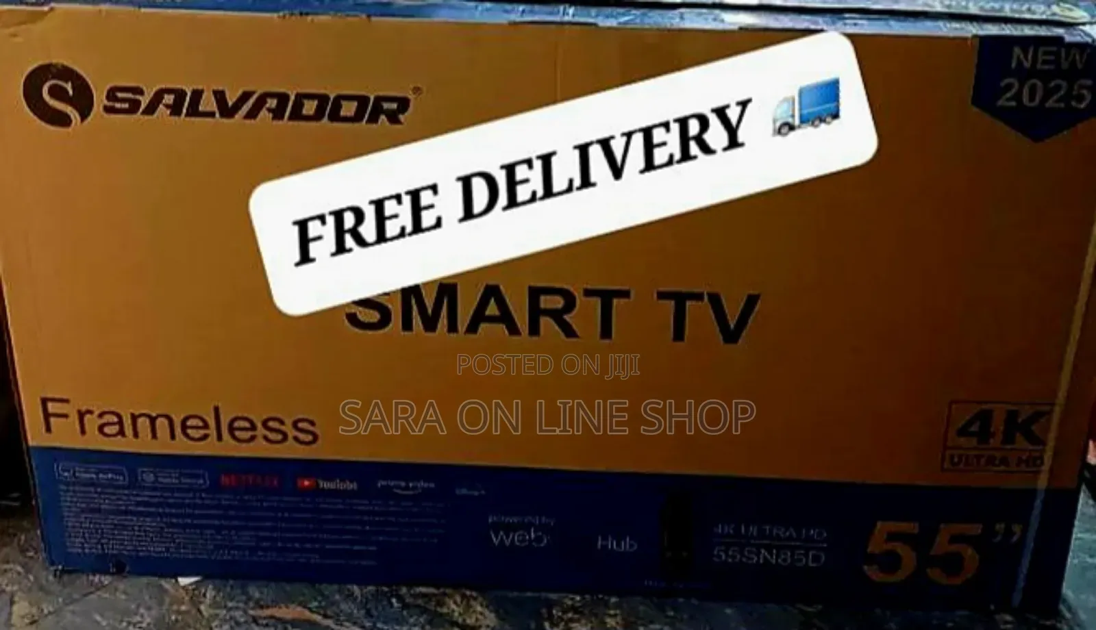 Salvador 55"Inch Frameless Smart Tv *New Model *Free Delivery