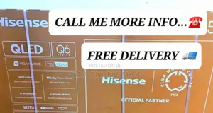 ♤♡Hisense 55" Qled Smart Tv Q6series ♤New 2025 ♤5year Warranty