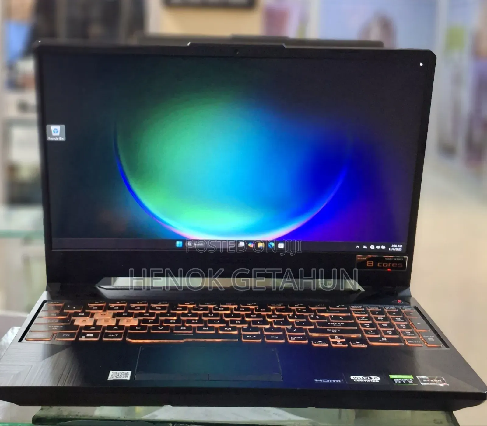 New Laptop Asus TUF Gaming A15 16GB AMD Ryzen 7 SSD 512GB