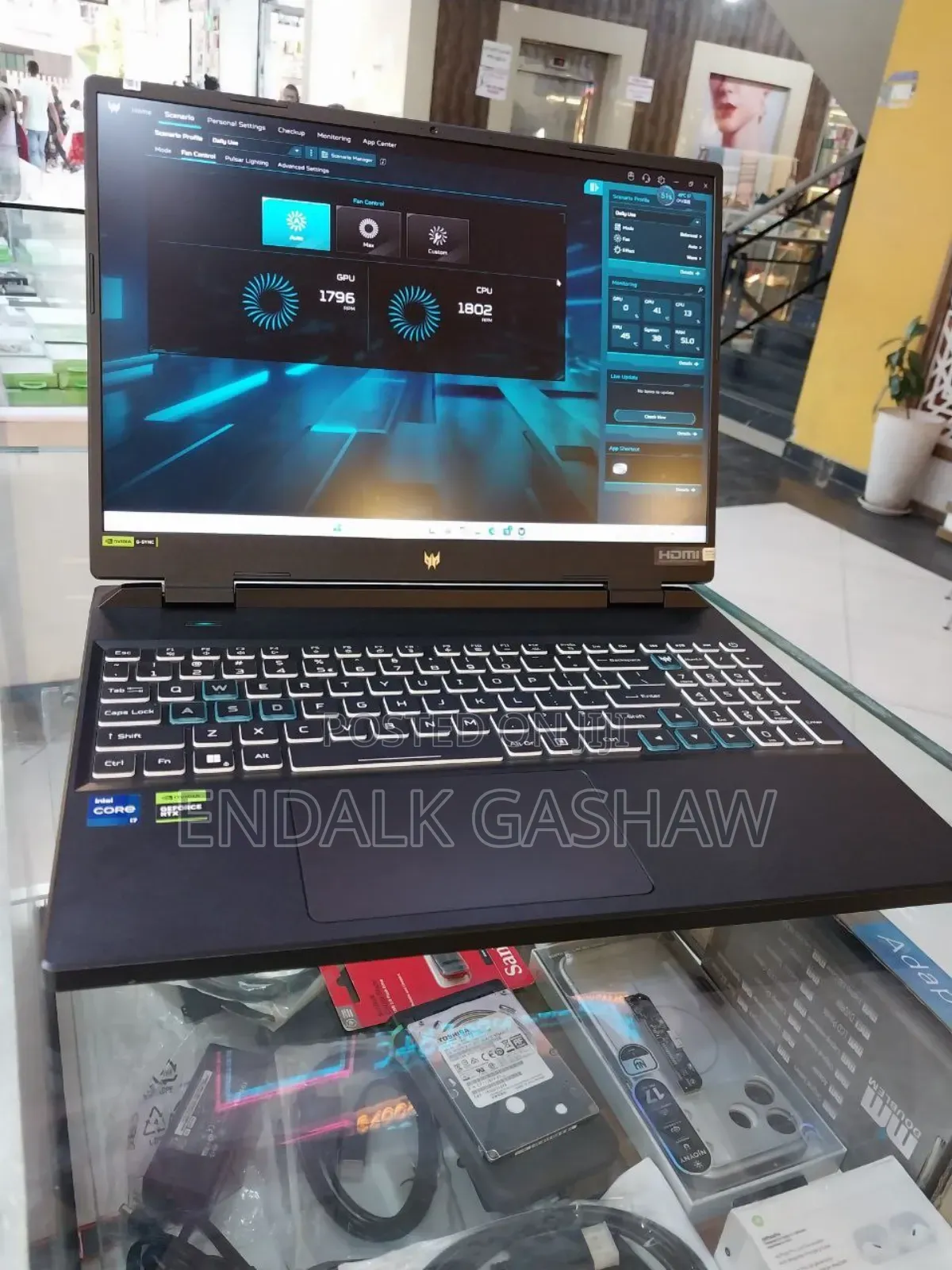 New Laptop Acer Predator Helios 300 16GB Intel Core I7 SSD 512GB