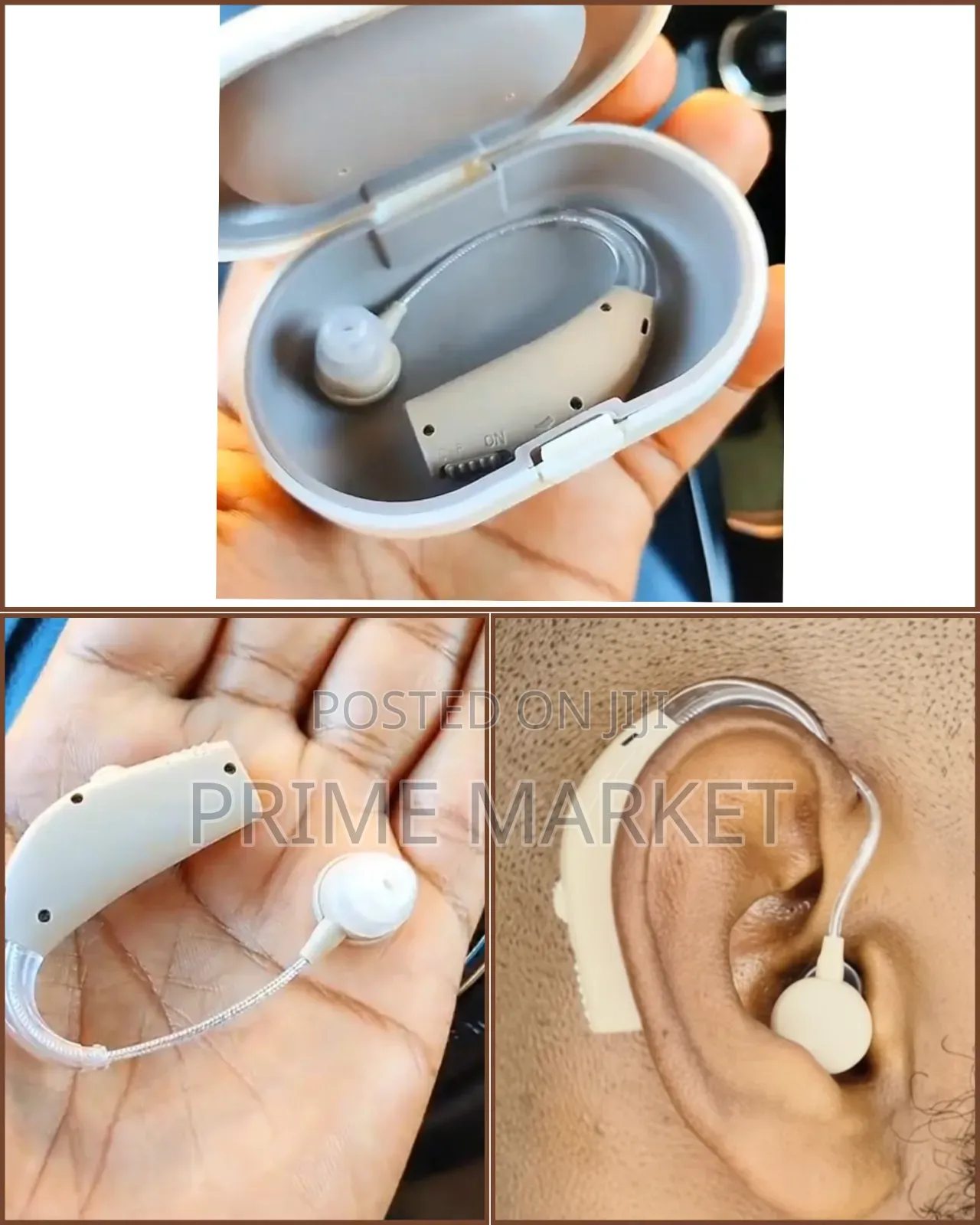 Rechargeable Hearing AidNoise Cancellation Volume Control➀ear