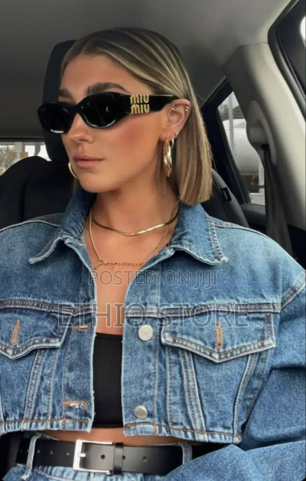 Miu Miu Sunglass in Black