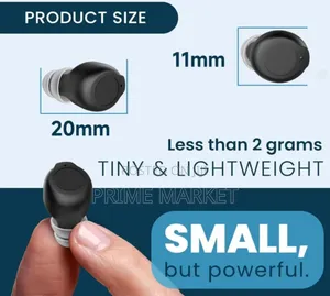 Single-Ear Cic Rechargeable Hearing Aid With Noise Cancellation