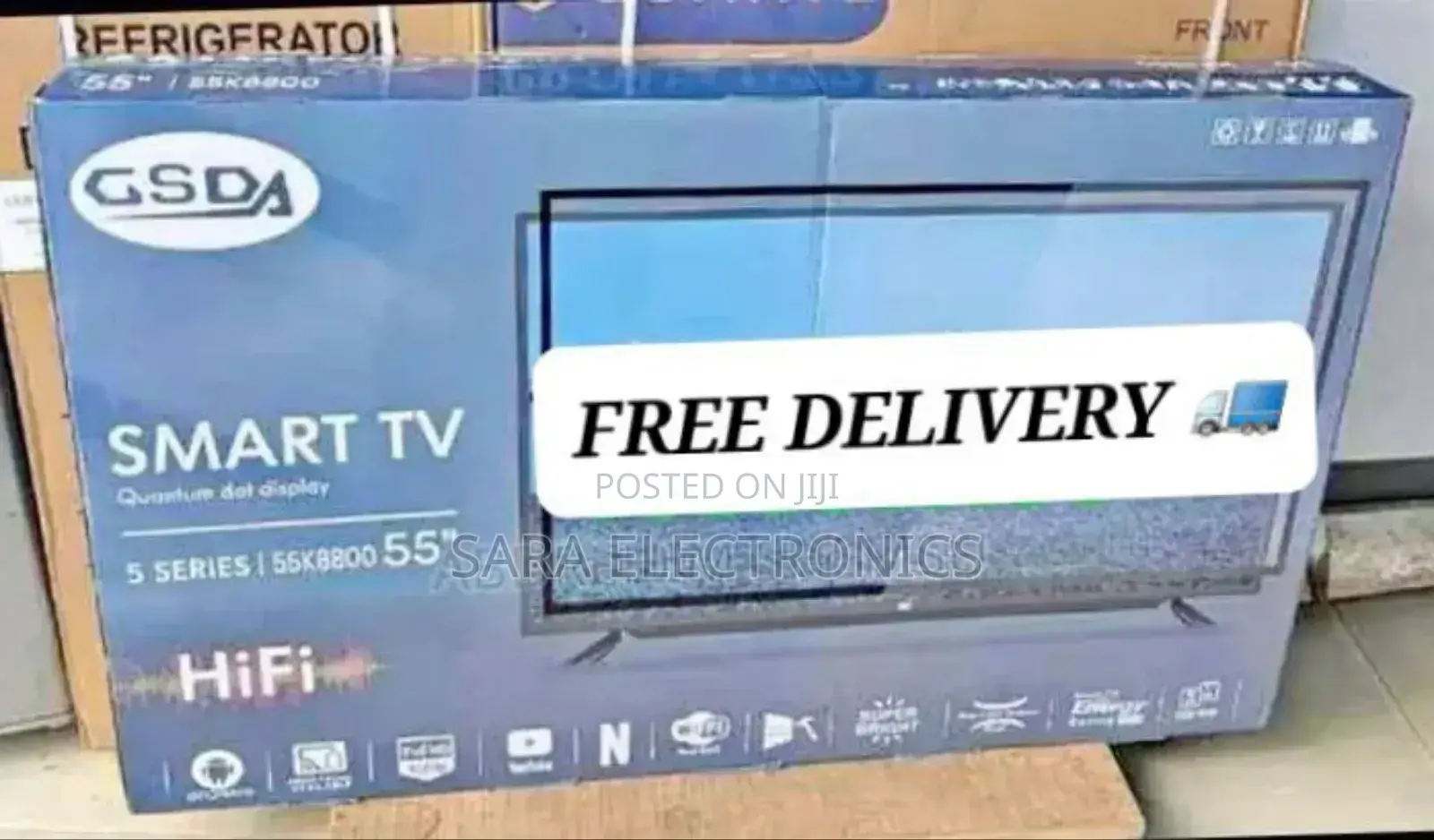 Gsda 55" Uhd Smart Android 5 Series Tv New Free Delivery