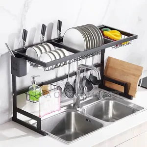 Photo - Dish Rack Metal Over Sink Dish Drainer Rack