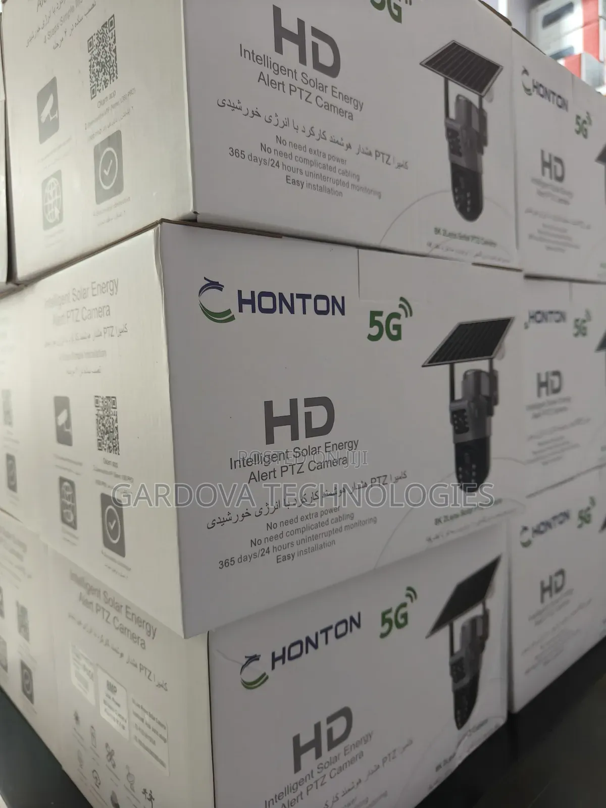 Honton 5g Solar PTZ Camera – Hd Intelligent Security Camera |Brand New