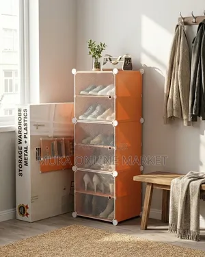 Plastic Cube Shoe Rack (Quality ጫማ መደርደሪያ)