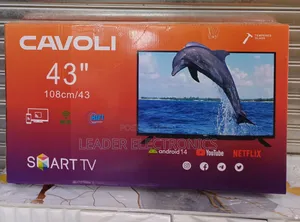 Cavol Tv 43" Smart Android Tv Double Glass Tv New
