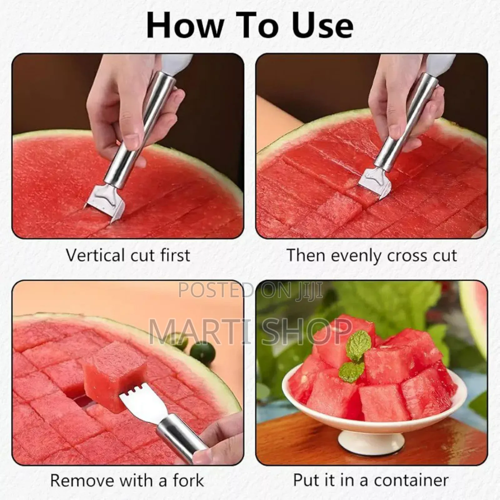 2 In 1 Watermelon Fork Slicer