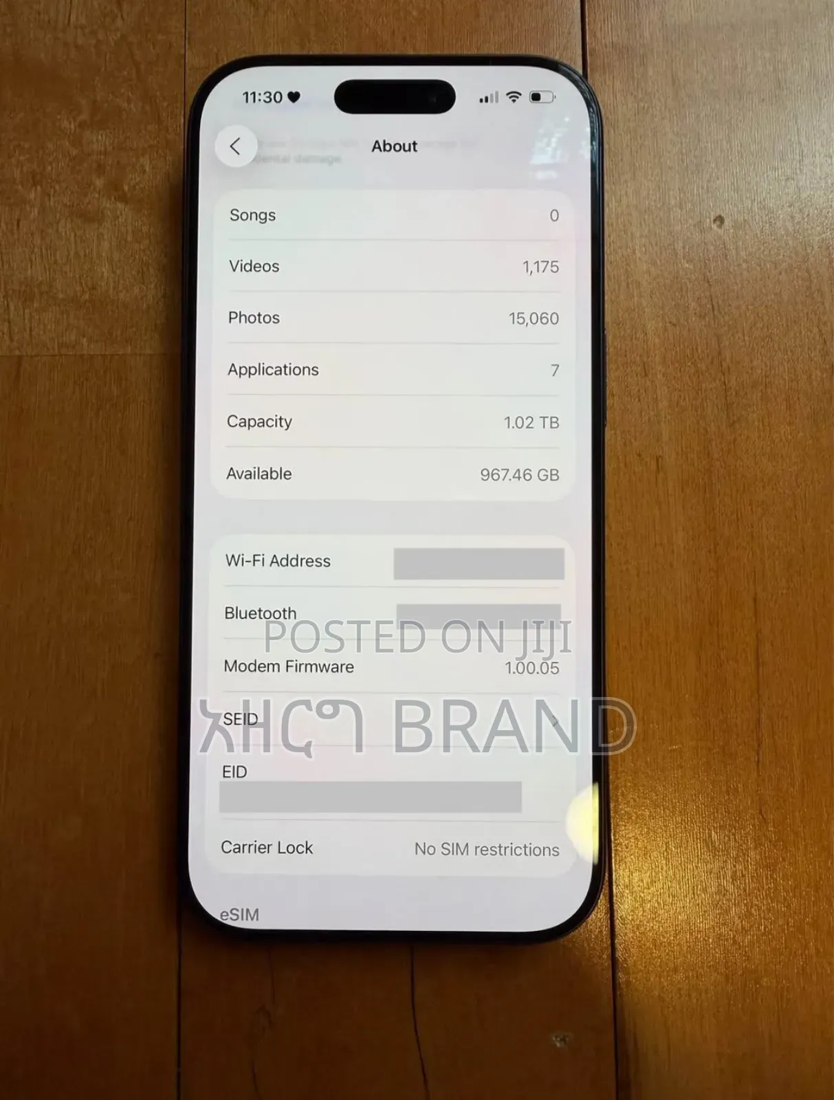 New Apple iPhone 17 Pro 1 TB Blue