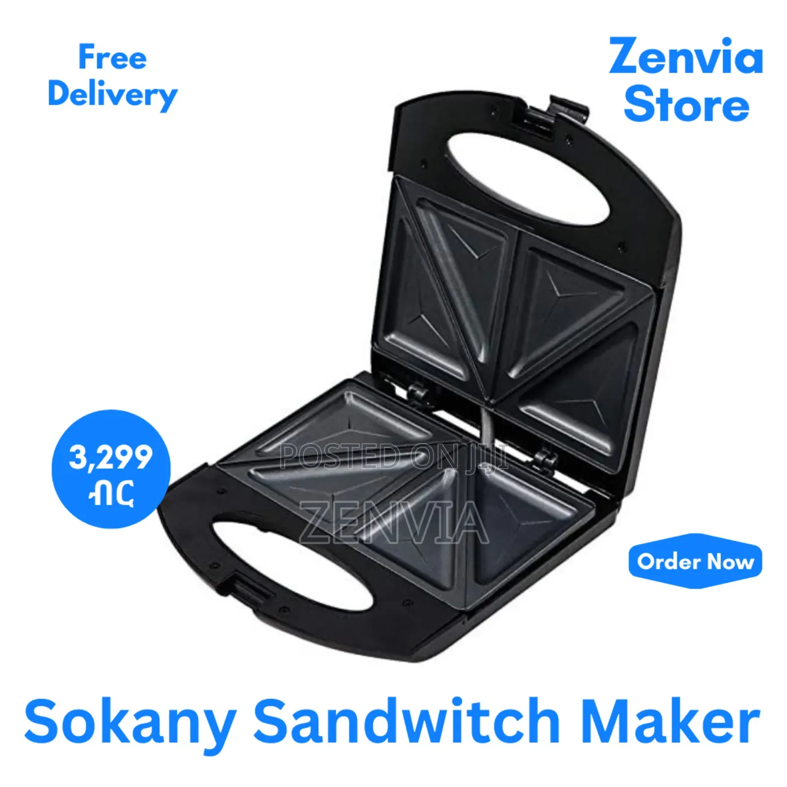 Sokany Sandwich Maker Free Delivery