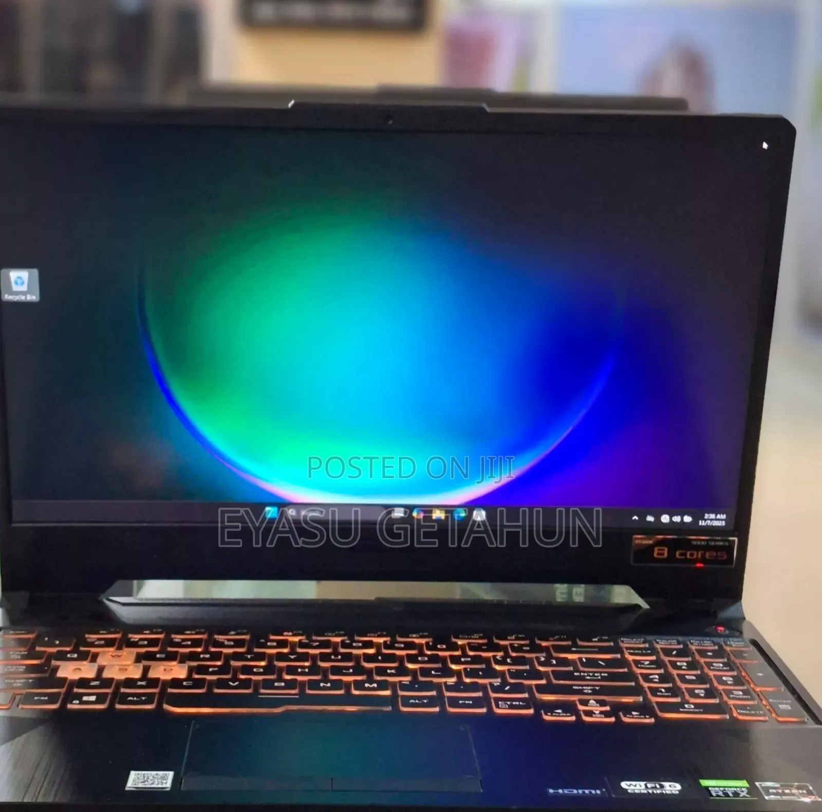 New Laptop Asus TUF Gaming A15 16GB AMD Ryzen 7 SSD 512GB