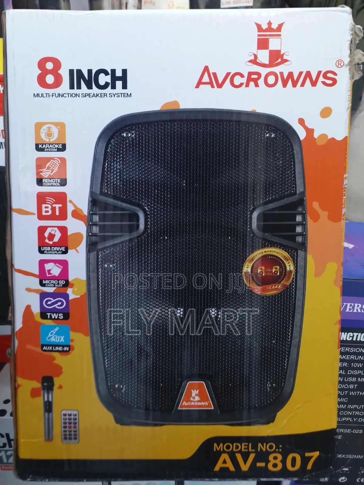 Avcrowns 8 Inch Speaker System