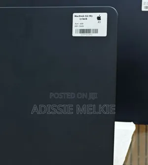 New Laptop Apple MacBook Air 2024 M3 13-Inch 16GB Apple M3 SSD 256GB