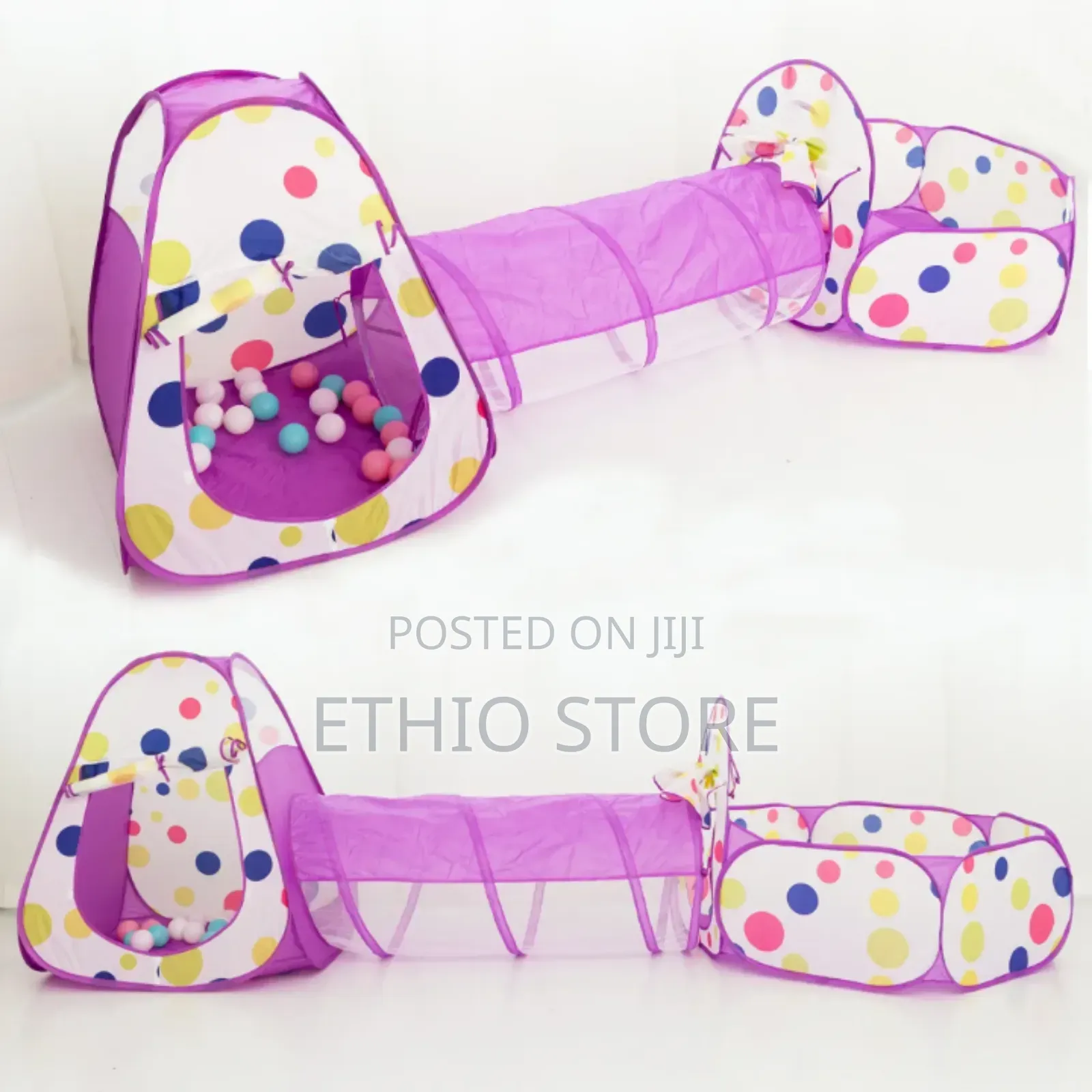 2 in 1 Magic Ball House Tunnel Tent