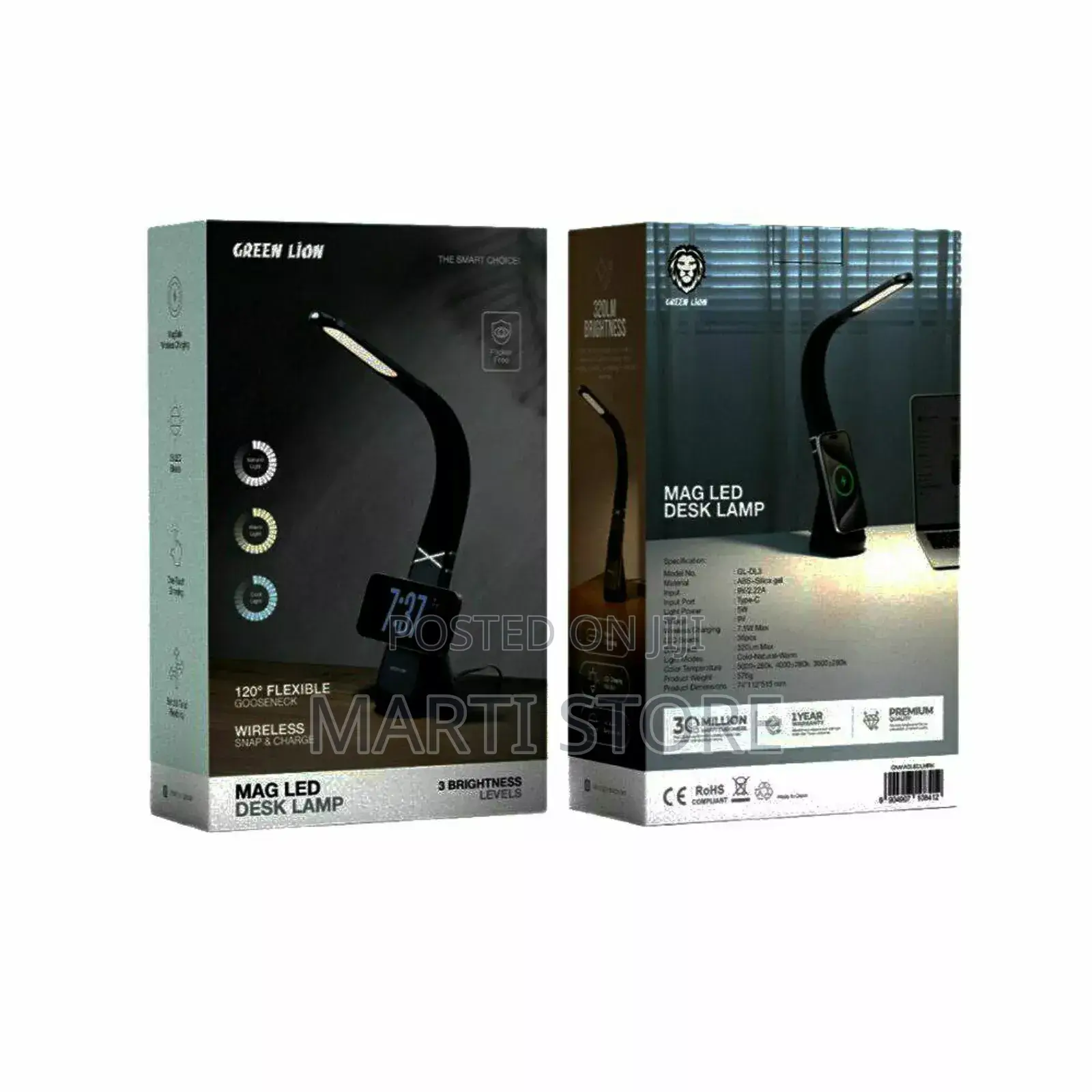 Green Lion Mag Led Desk Lamp