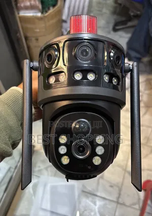 Photo - Honton Ai Solar Security Camera , Insert Sim ,Battry,4 Lense,3 Camera