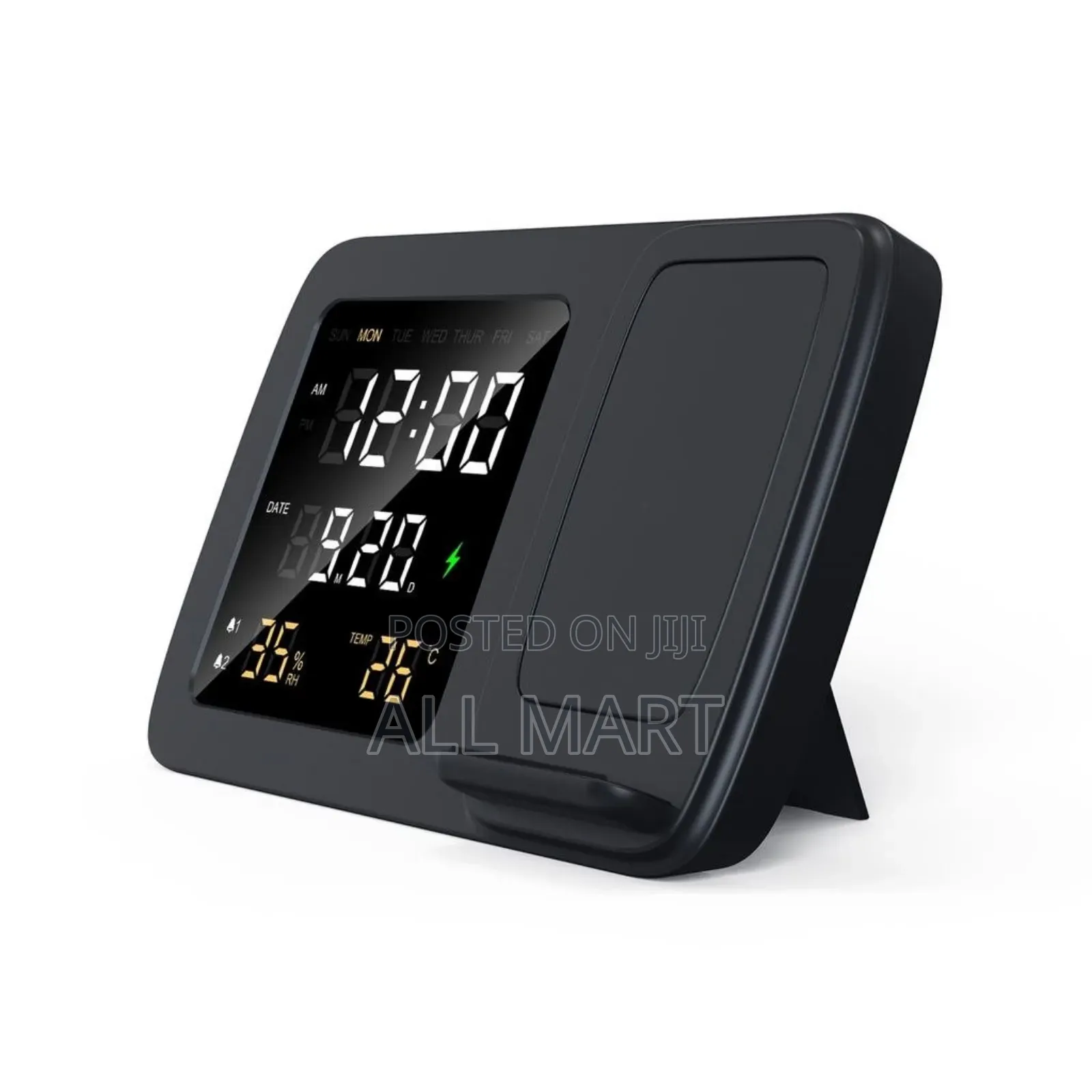 Rise Digital Alarm Clock And Wireless Charger