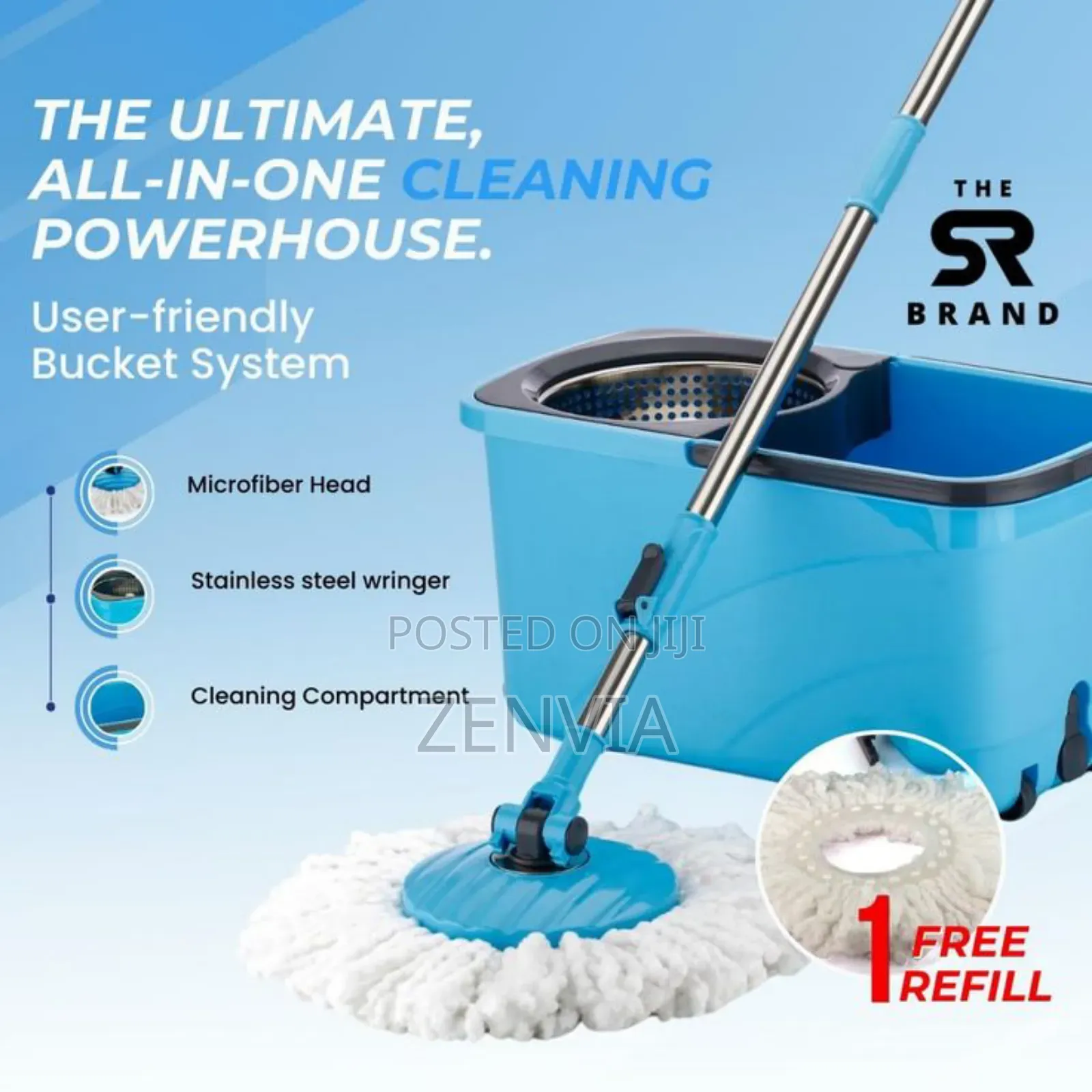 Spin Mop 360° Microfiber Mop | Free Delivery|