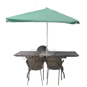 Green Rectangular Table Umbrella for Cafe'