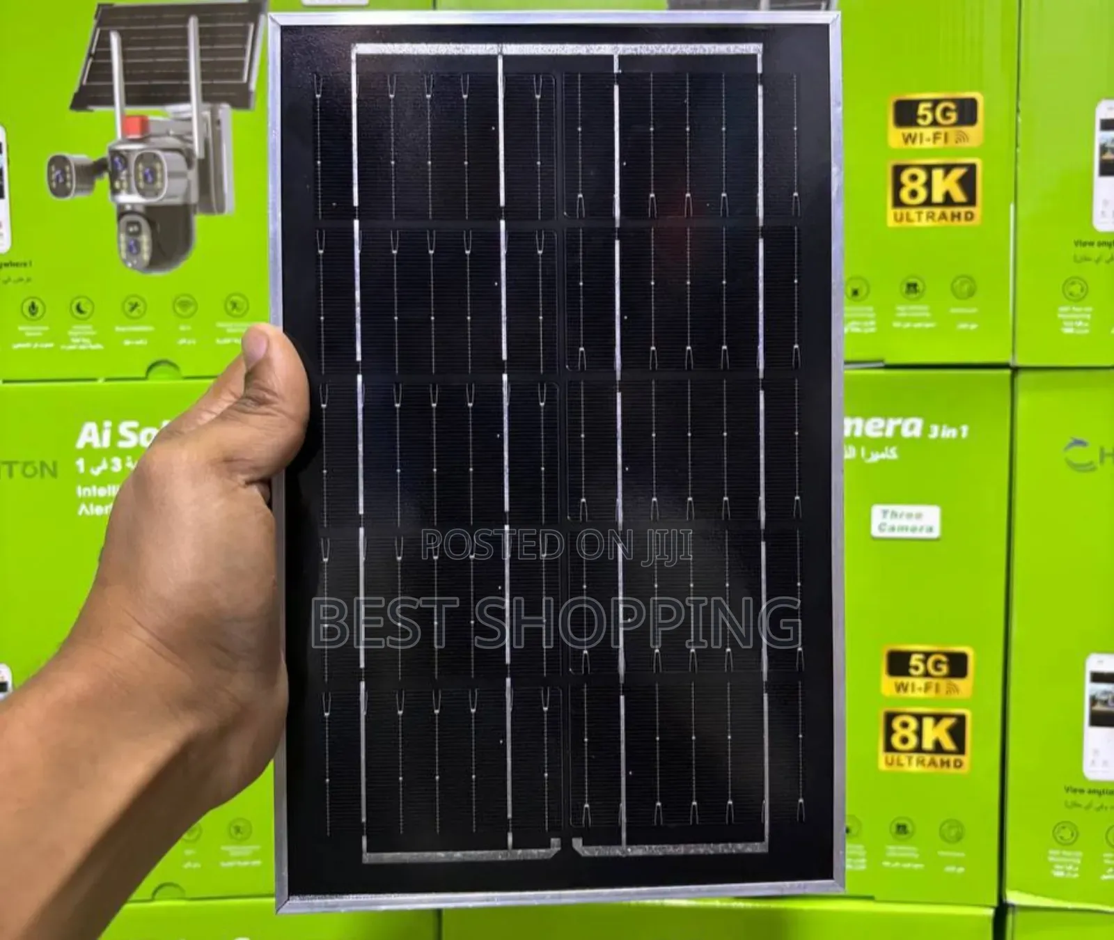 Honton Ai Solar Security Camera , Insert Sim ,Battry,4 Lense,3 Camera