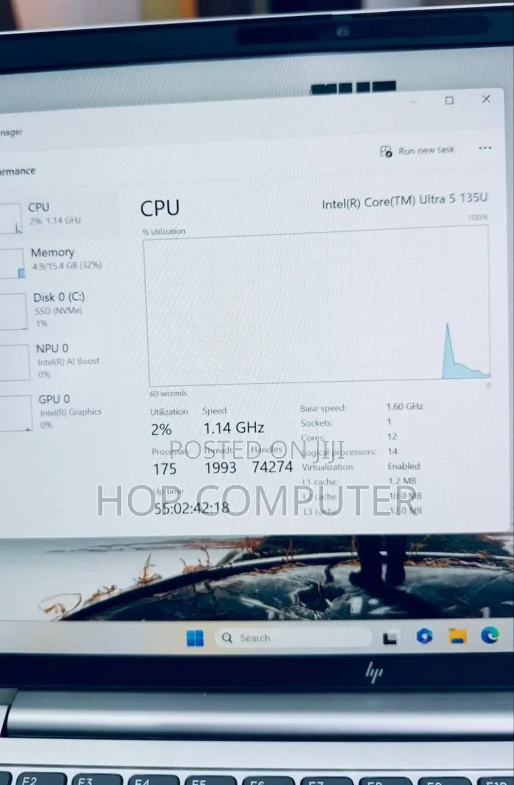 New Laptop HP EliteBook 640 G11 16GB Intel Core Ultra 5 SSD 512GB