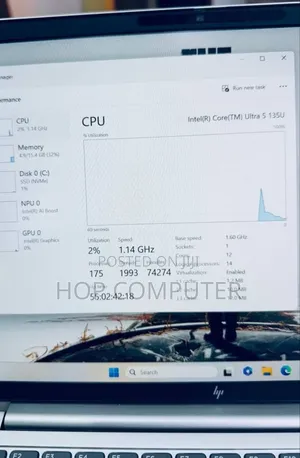 New Laptop HP EliteBook 640 G11 16GB Intel Core Ultra 5 SSD 512GB