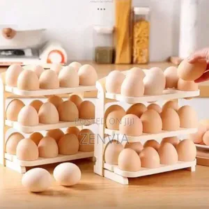 Folding Egg Rack – Space-saving Egg Organizer (Free Delivery)
