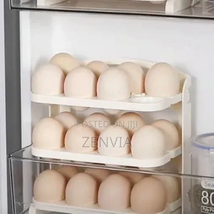 Folding Egg Rack – Space-saving Egg Organizer (Free Delivery)