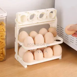 Folding Egg Rack – Space-saving Egg Organizer (Free Delivery)