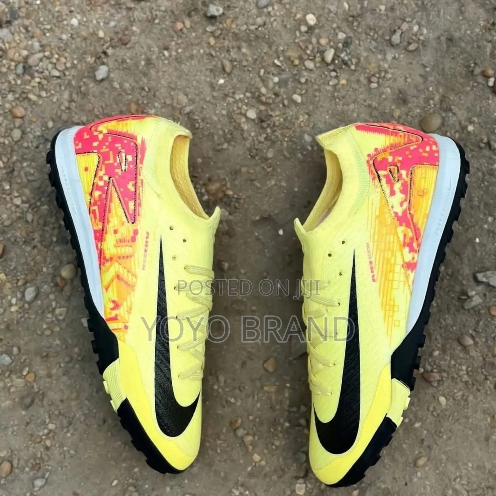 Nike Air Zoom Futsal Yellow Foot Ball Shoes
