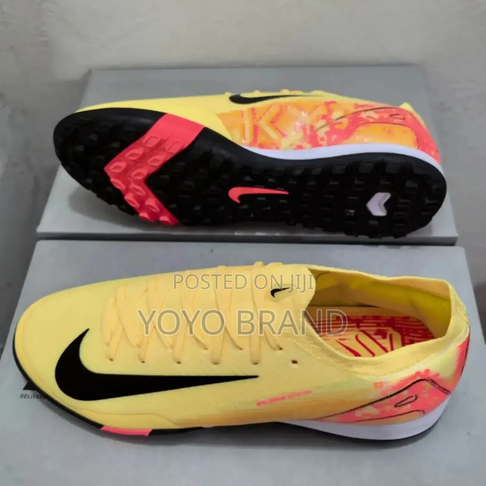 Nike Air Zoom Futsal Yellow Foot Ball Shoes