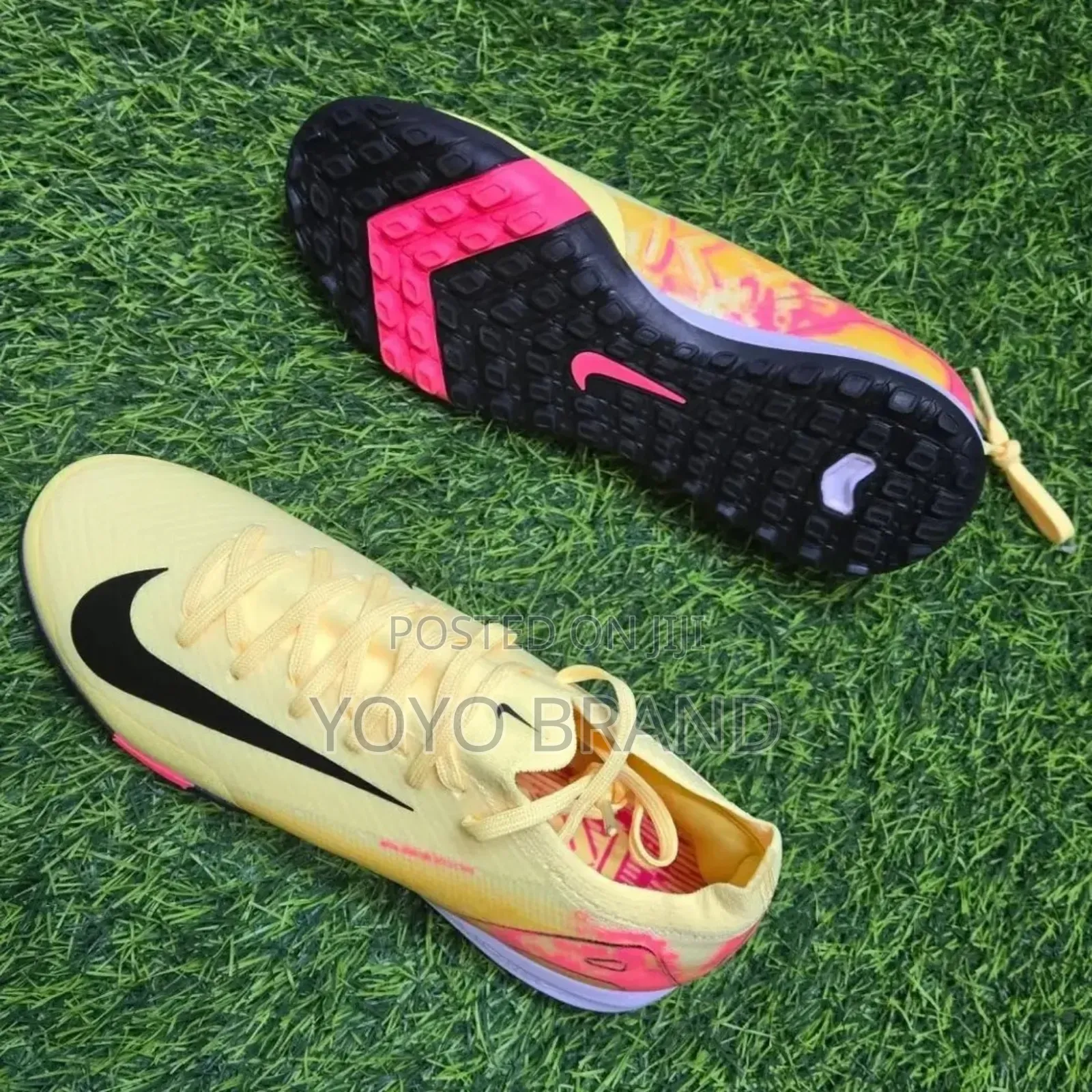 Nike Air Zoom Futsal Yellow Foot Ball Shoes