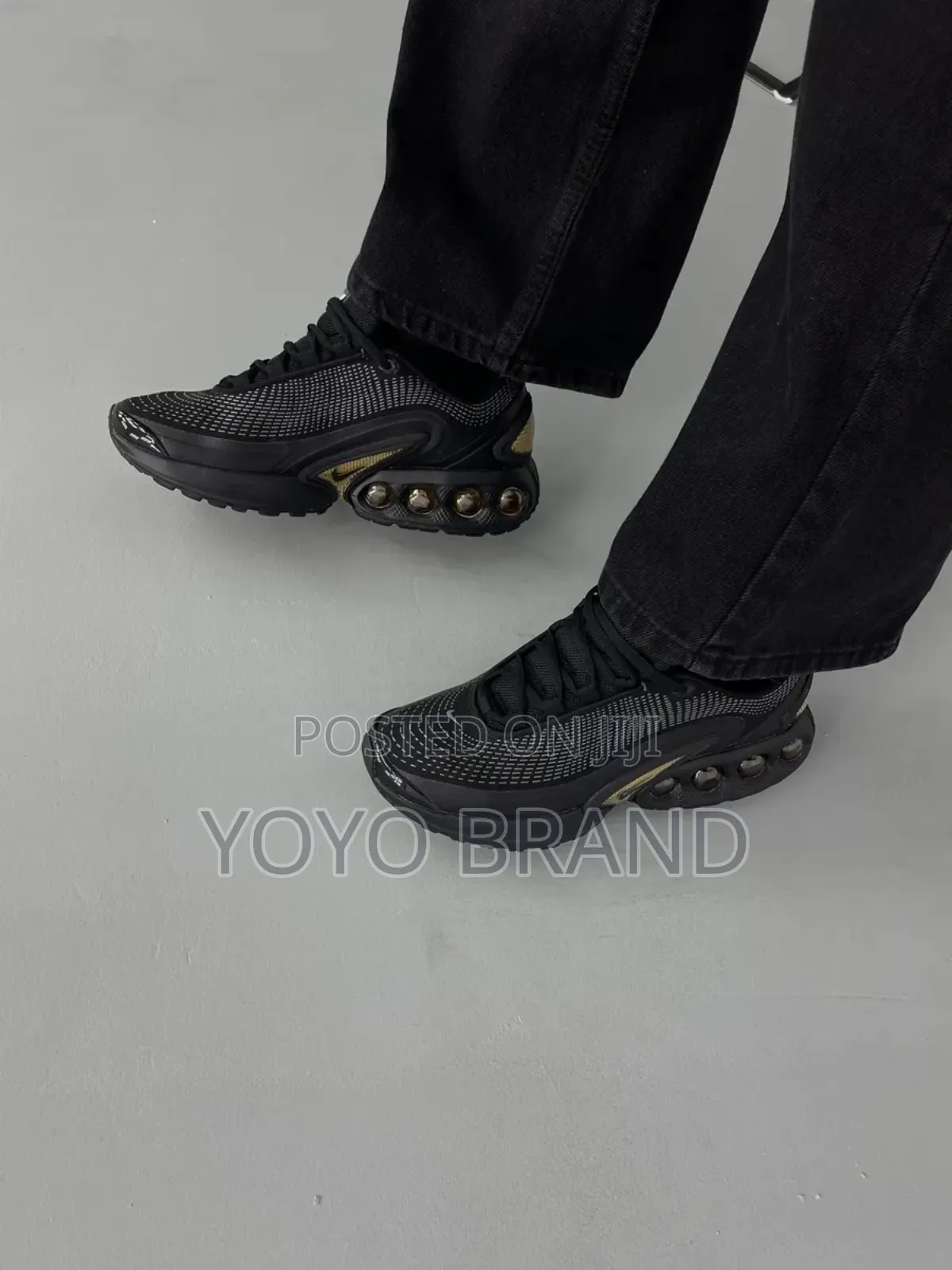 Nike Air Max Dn Black Golden Fashion Shoes