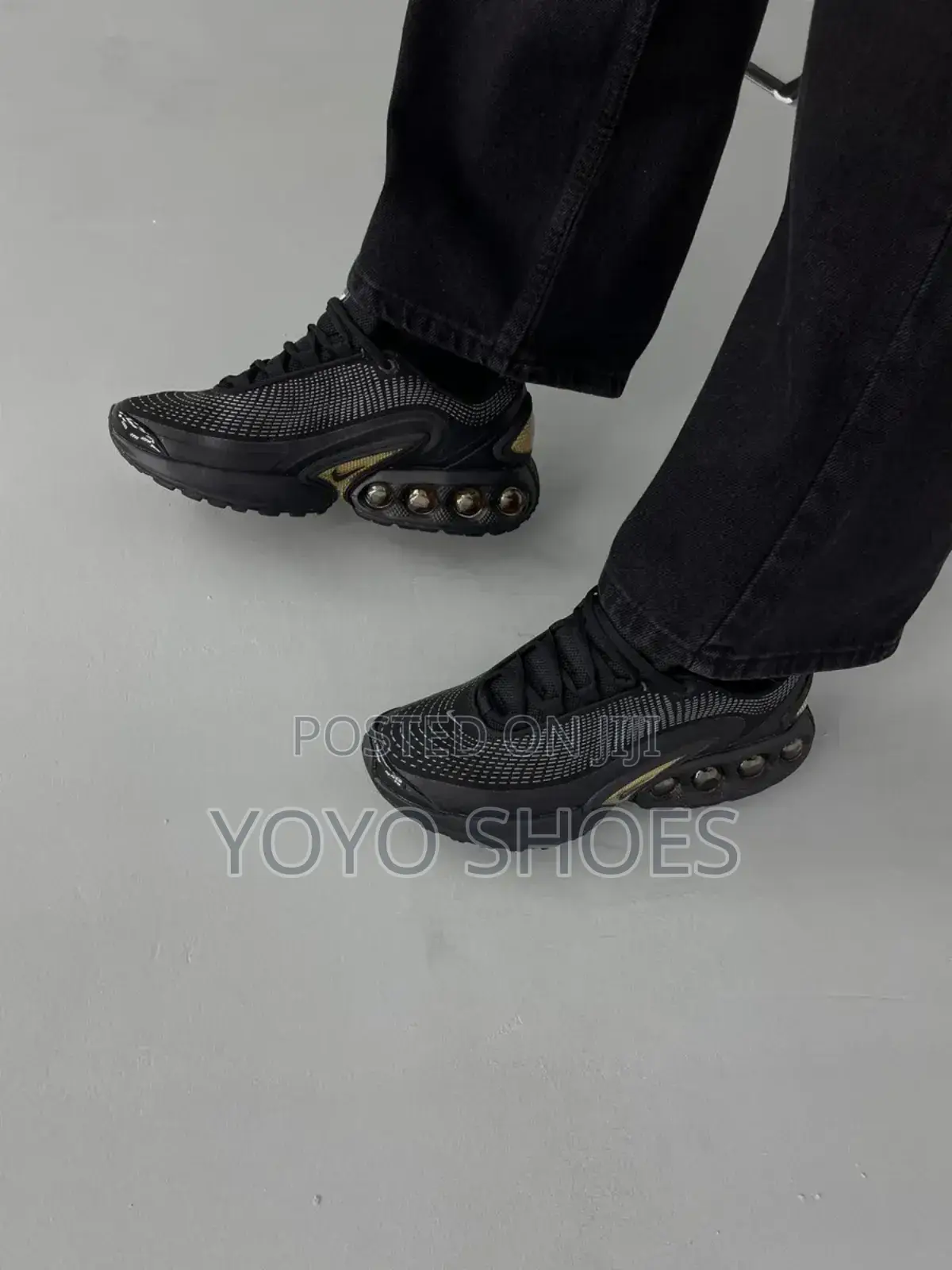 Nike Air Max Dn Black Golden Fashion Shoes