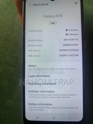 Samsung Galaxy A70 128 GB White