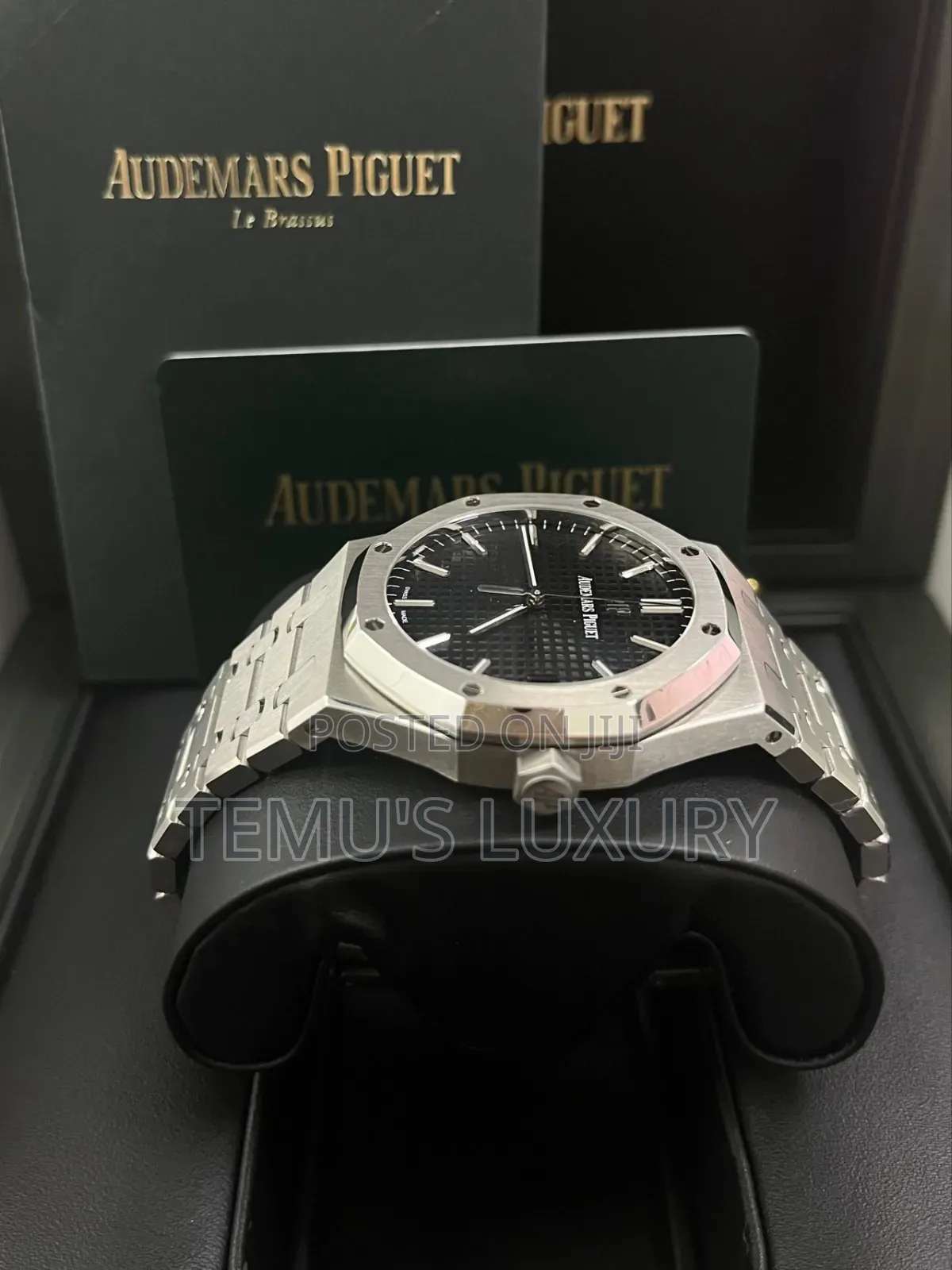 Audemars Piguet Quartz Royal Oak Stainless Steel/ Black Dial